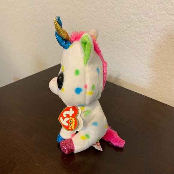 Ty Beanie Boos Collection Rainbow Unicorn - Harmonie - Picture 2 of 5